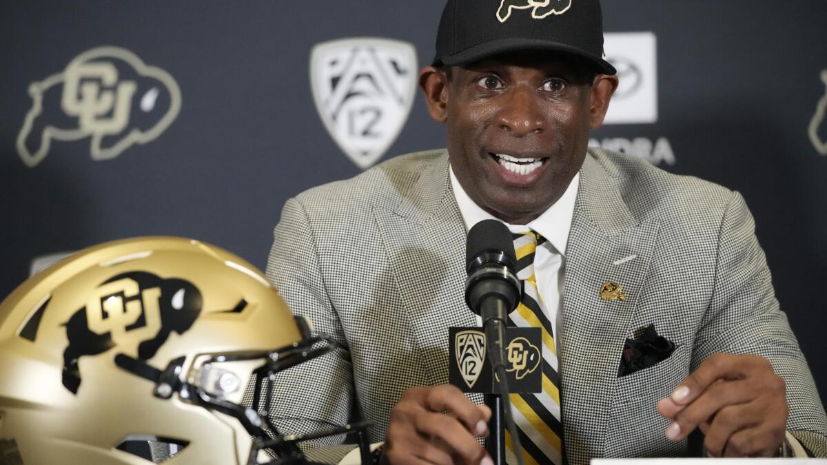 Colorado's Deion Sanders says son, Shedeur, had extra motivation