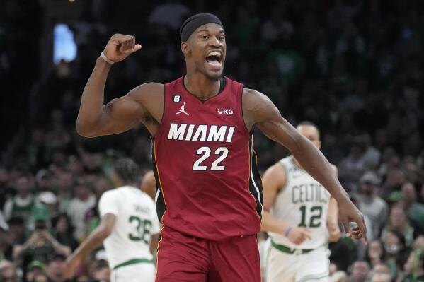 Jimmy Butler scores 27, Miami beats Boston 111-105 to take 2-0 lead in East finals | AP News