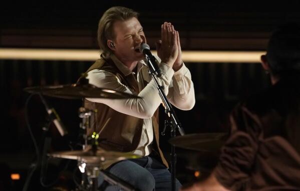 Morgan Wallen performs at the Billboard Music Awards on Sunday, May 15, 2022, at the MGM Grand Garden Arena in Las Vegas. (AP Photo/Chris Pizzello)