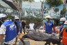 Rescuers carry the body of a victim, from a collapsed building, in the aftermath of Friday's earthquake in Mandalay, Myanmar, Thursday, April 3, 2025. (AP Photo)