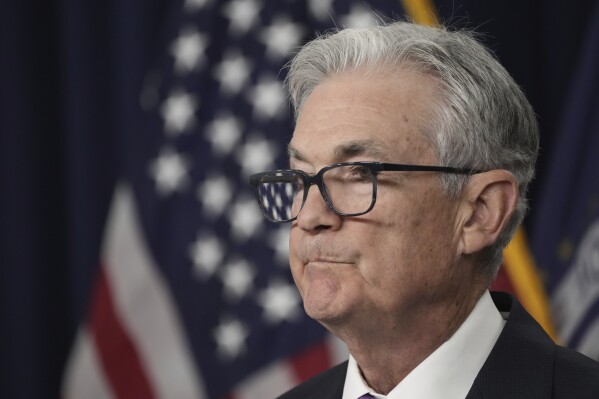 Federal Reserve Chairman Jerome Powell speaks during a news conference following the Federal Open Market Committee meeting, Wednesday, Sept. 20, 2023, in Washington. (AP Photo/Jacquelyn Martin)