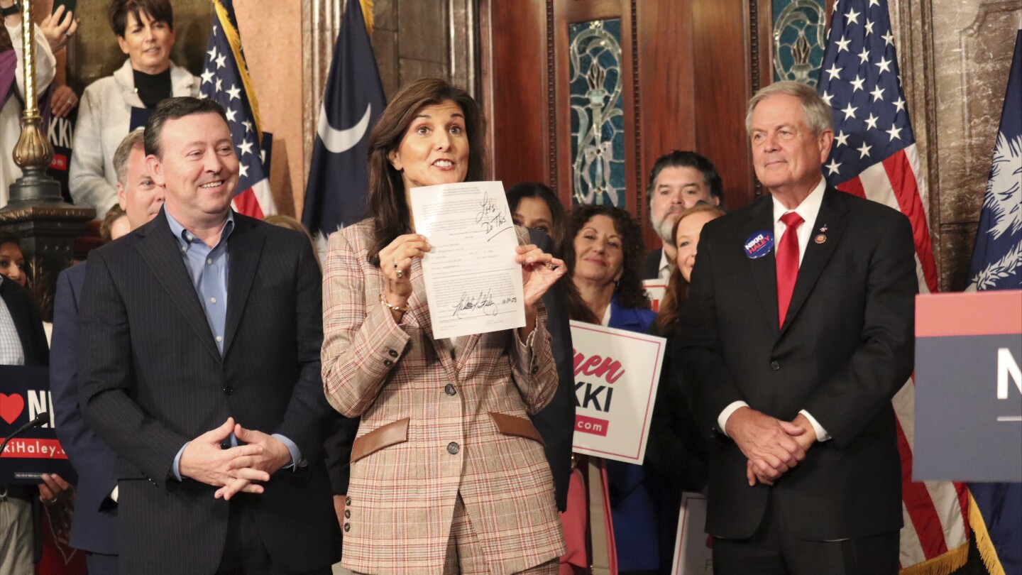 Nikki Haley has formally entered her home state primary while trying to get closer to Donald Trump.