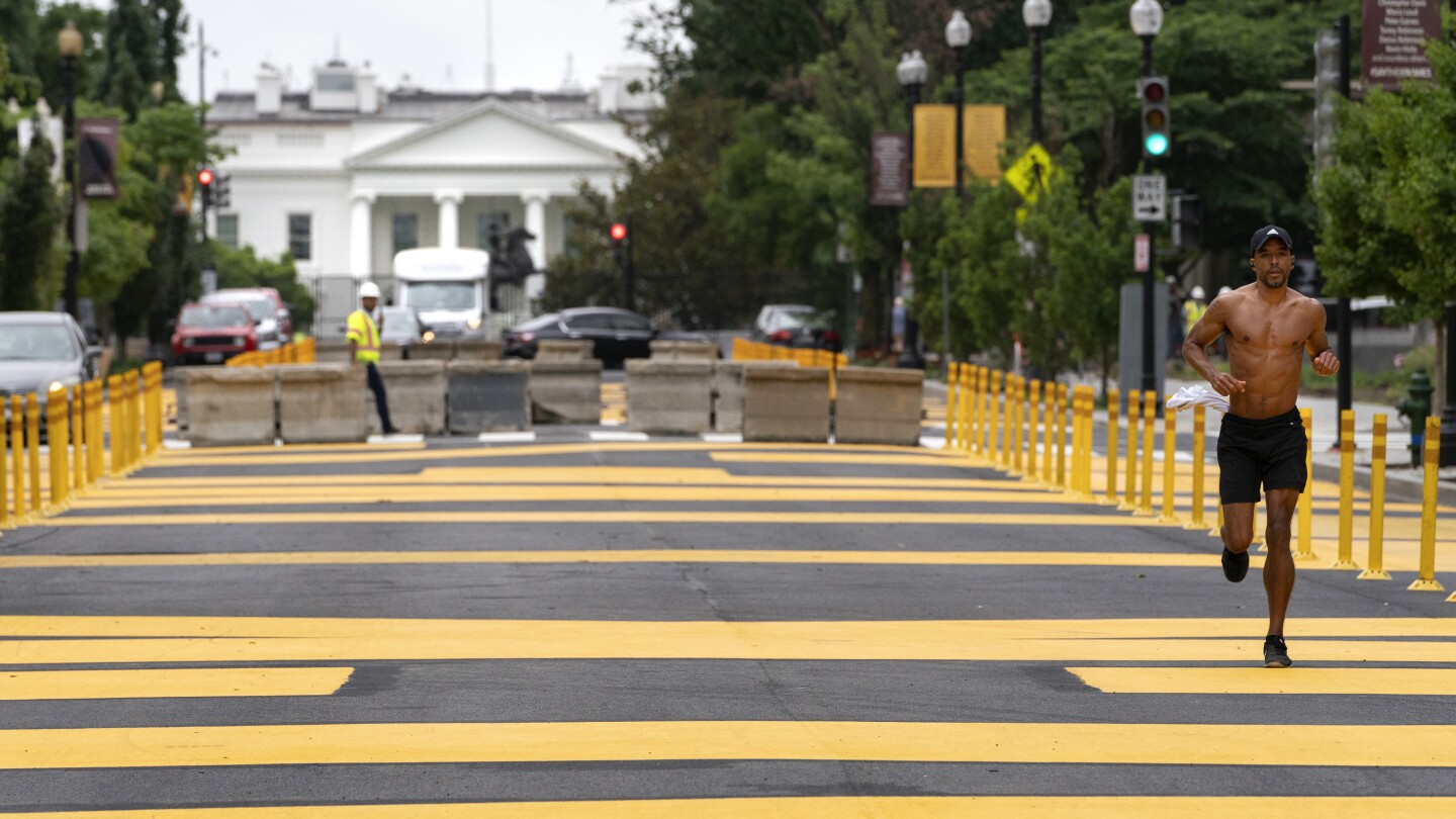 Washington, DC, to remove 'Black Lives Matter' painting from street near White House, mayor says