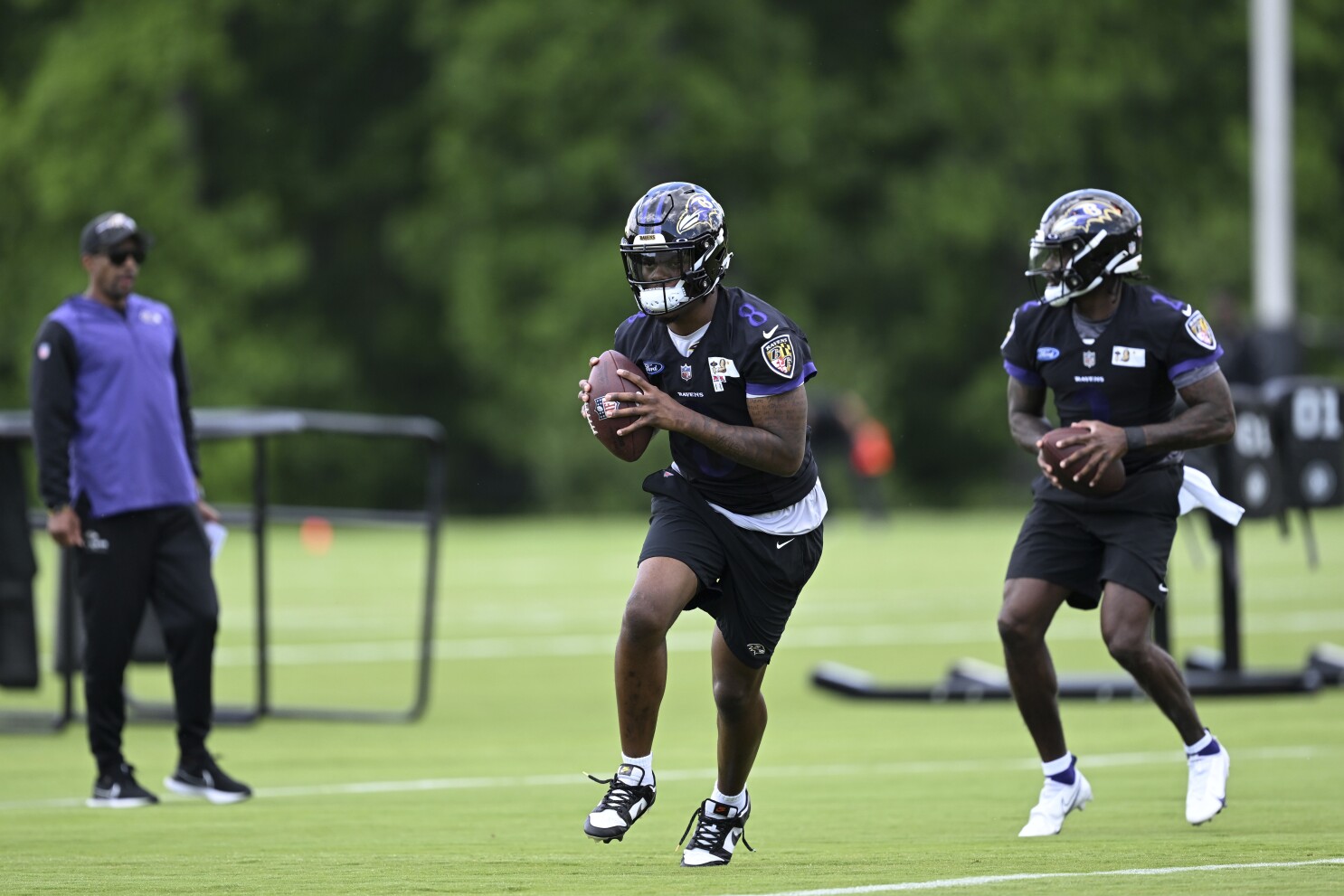 Ravens' Lamar Jackson getting familiar with new offensive coordinator Todd  Monken