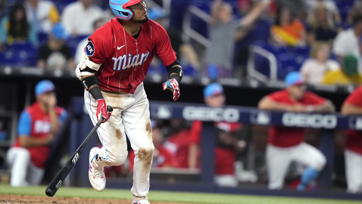 Arraez has career-high 5 hits, 5 RBIs to lead Marlins to 12-1 rout