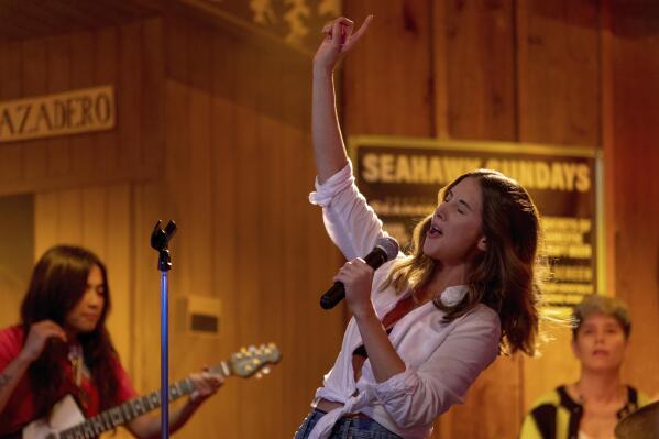 This image released by Amazon Prime Video shows Alison Brie in a scene from "Somebody I Used to Know." (Scott Patrick Green/Amazon Prime Video via AP)