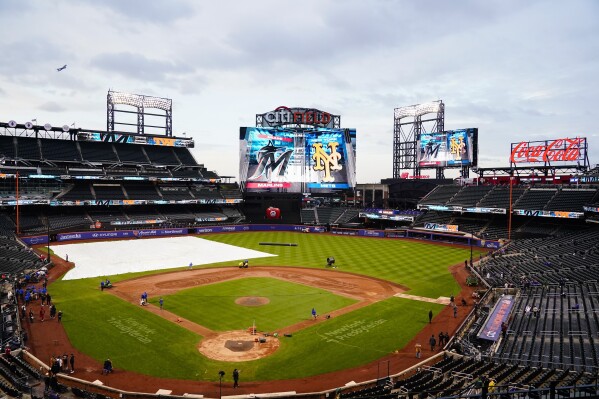 Marlins-Mets game postponed due to unplayable field conditions caused by  tropical storm