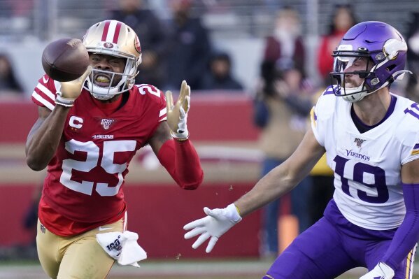 49ers win 1st playoff game in 6 years, 27-10 over Vikings –