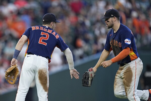 Astros roll a 7 in first inning, rout Blue Jays
