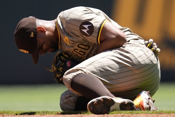 Padres' star Xander Bogaerts placed on IL with fractured left shoulder | AP News