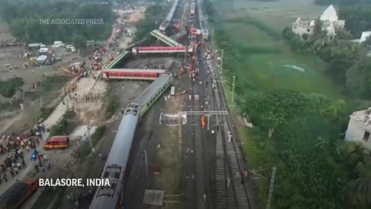 India train crash kills over 280, up to 900 injured AP News