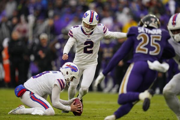 4th-down stop, last-second kick lift Bills past Ravens 23-20