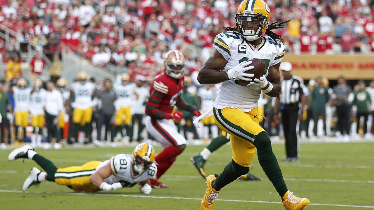 Packers' rally against 49ers reveals their reliance on Adams