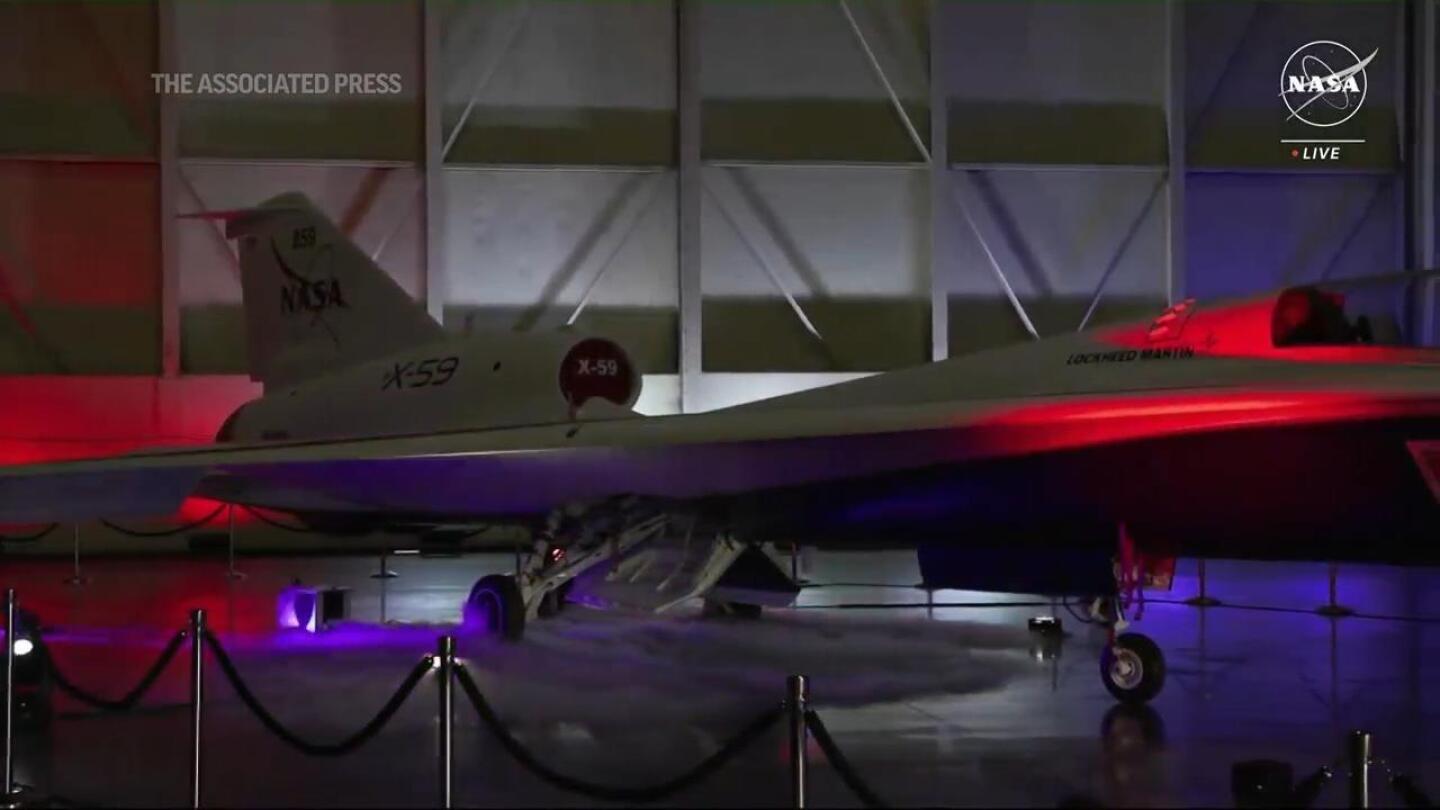 NASA's new supersonic X-59 plane unveiled | AP News