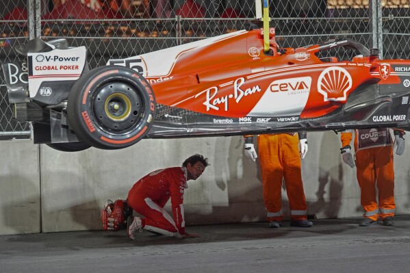 F1 off to rough Las Vegas start. Ferrari damaged, fans told to leave before  practice ends at 4 a.m.