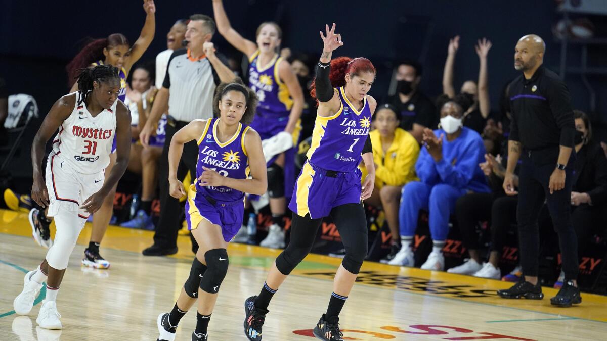 Cooper has career-high 26 points, Sparks beat Mystics 89-82 - WTOP
