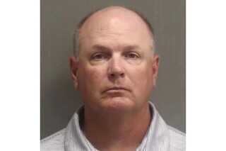 This Wednesday, June 12, 2024 booking photo provided by Metro Nashville Police Department, shows Gibson County Sheriff Paul Thomas, who has been charged with illegally profiting from the work of jail inmates in his custody. (Metro Nashville Police Department via AP)