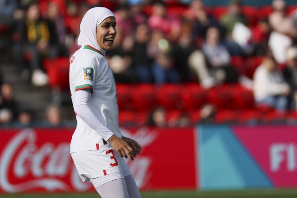 Morocco's Benzina becomes the first senior-level Women's World Cup player to compete in hijab | AP News