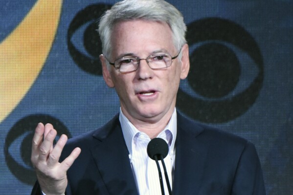 FILE - In this Jan. 12, 2016, file photo, Chairman of CBS Sports Sean McManus participates in the 