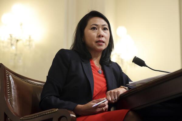 Rep. Stephanie Murphy, D-Fla., speaks before the House select committee in Washington, July 27, 2021. Murphy on Monday, Dec. 20, 2021 announced she will not seek reelection next year. The Florida Democrat, a leader of the centrist Blue Dog Coalition and member of the House committee investigating the Jan. 6 Capitol insurrection, said she is retiring from Congress to spend more time with her family. (Chip Somodevilla/Pool via AP)