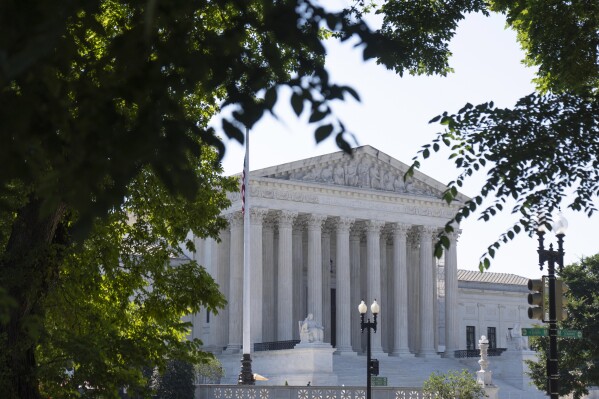 The Supreme Court building is seen Thursday, June 13, 2024 in Washington.  (AP Photo/Mark Schiefelbein)