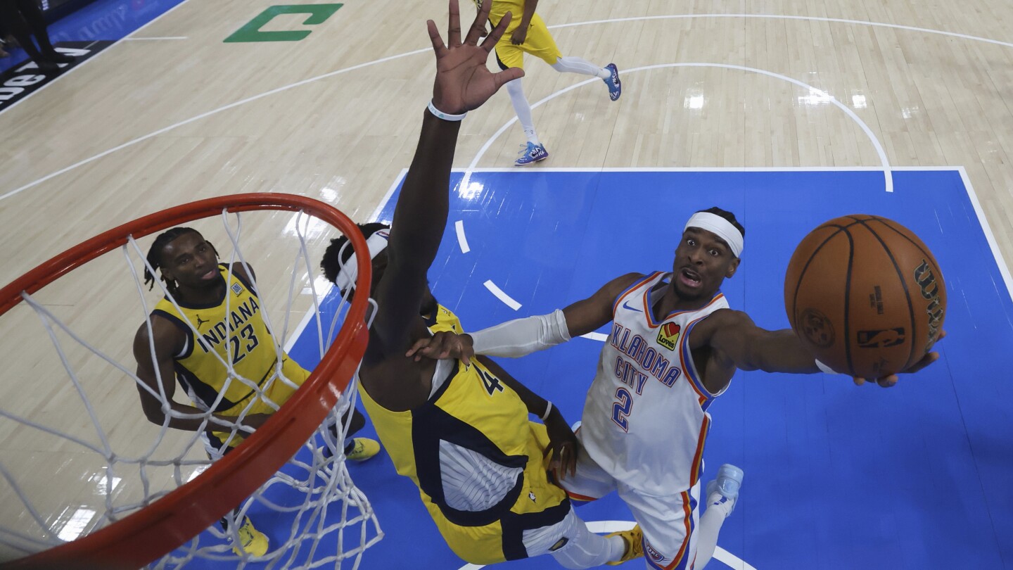 Gilgeous-Alexander supports Williams with 31 points, 10 assists to put Thunder 1 win from NBA title