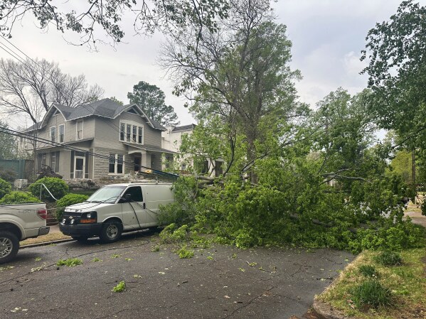 Tornadoes damage homes and power lines as storms wallop Midwest and South