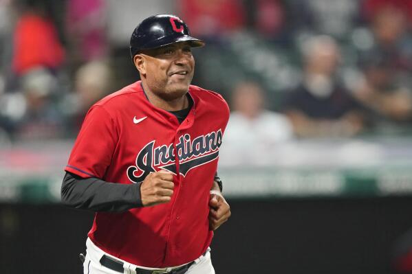 Indians wear road uniforms with 'Cleveland' on the chest on