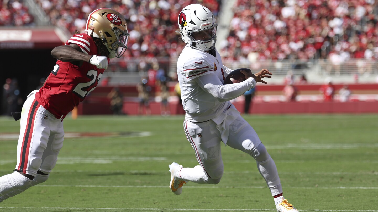 Kyler Murray leads the Cardinals past the 49ers 24:23