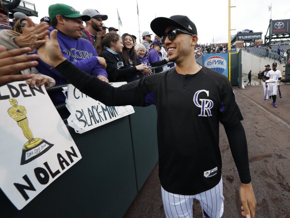 MLB, Shirts, Carlos Gonzalez Colorado Rockies Jersey