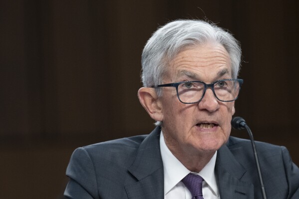 Federal Reserve Chair Jerome Powell speaks to the Senate Banking Committee, Tuesday, Feb. 11, 2025, on Capitol Hill in Washington. (AP Photo/Jacquelyn Martin)