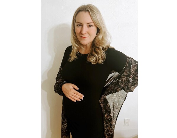 This image provided by Kate Cox shows Kate Cox. (Kate Cox via AP)