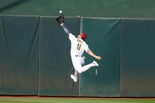 Vogt hits home run, sacrifice fly as A's beat Blue Jays 5-1