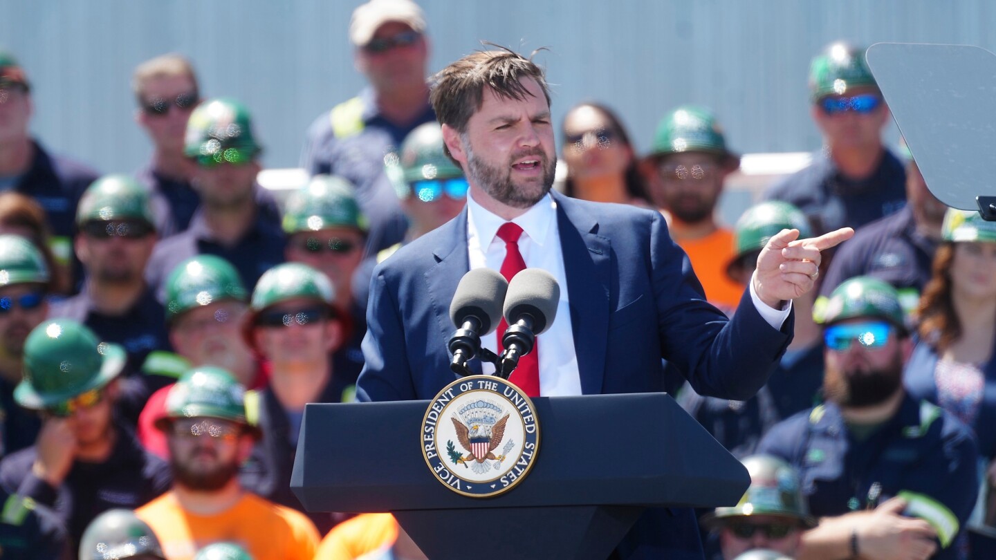 Vance heralds ‘industrial renaissance’ in his visit to a South Carolina steel plant