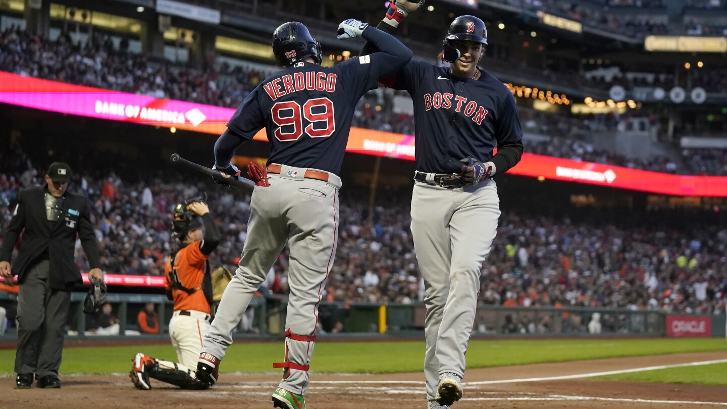 Boston Red Sox SS Yu Chang and 2B Justin Turner return to the dugout  News Photo - Getty Images