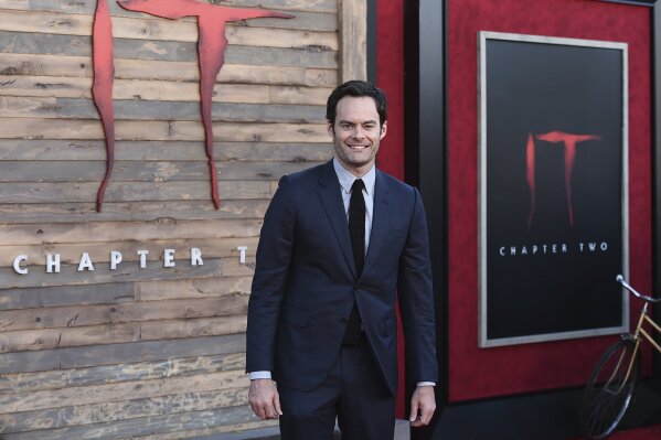 Cast member Bill Hader arrives at the Los Angeles premiere of "It: Chapter 2," at the Regency Village Theatre, Monday, Aug. 26, 2019. (Photo by Jordan Strauss/Invision/AP)