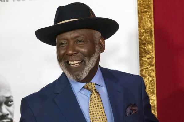 FILE - Richard Roundtree attends the premiere of "Shaft" on June 10, 2019, in New York. Roundtree, the trailblazing Black actor who starred as the ultra-smooth private detective 鈥淪haft鈥� in several films beginning in the early 1970s, has died. Roundtree died Tuesday, Oct. 24, 2023, at his home in Los Angeles, according to his longtime manager. He was 81. (Photo by Charles Sykes/Invision/AP, File)