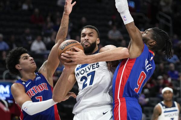 Is Rudy Gobert playing vs Pistons?