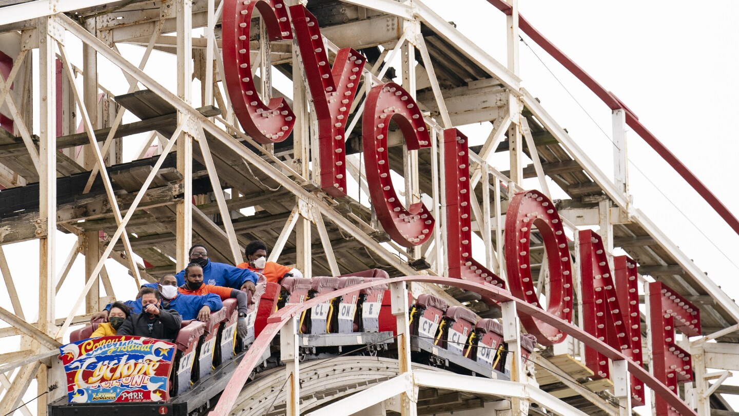 Famous roller coaster Coney Island Cyclone is shut down after malfunction in the middle of the ride