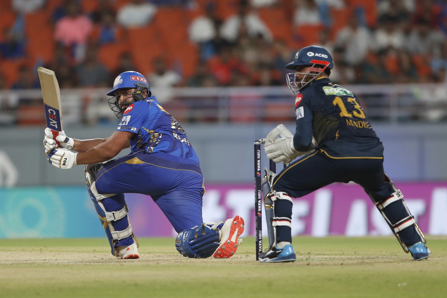 Mumbai Indians advance in IPL playoffs and knock out Gujarat Titans