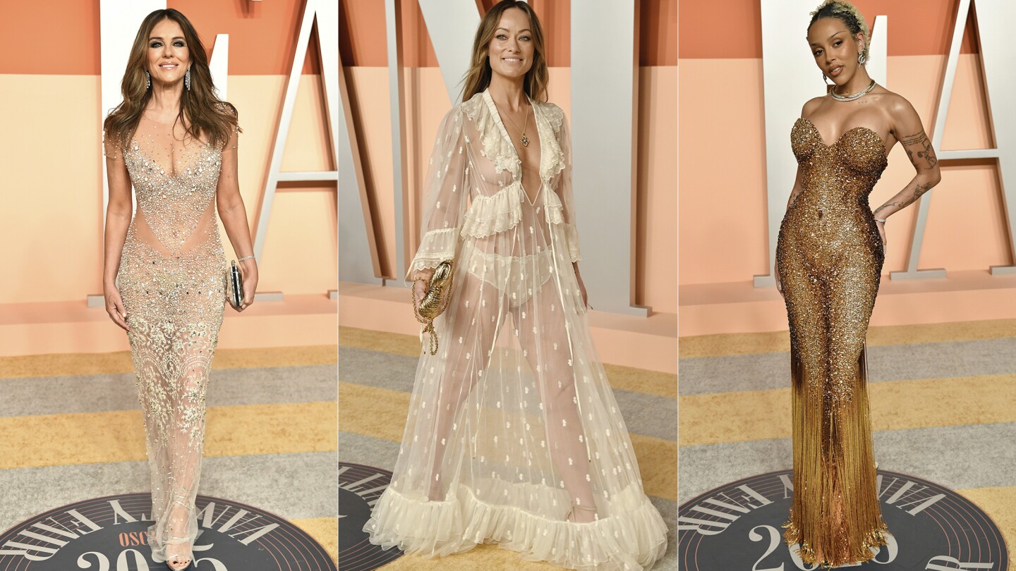 They were there, but barely: Celebs embrace naked fashion trend at Oscar after-parties