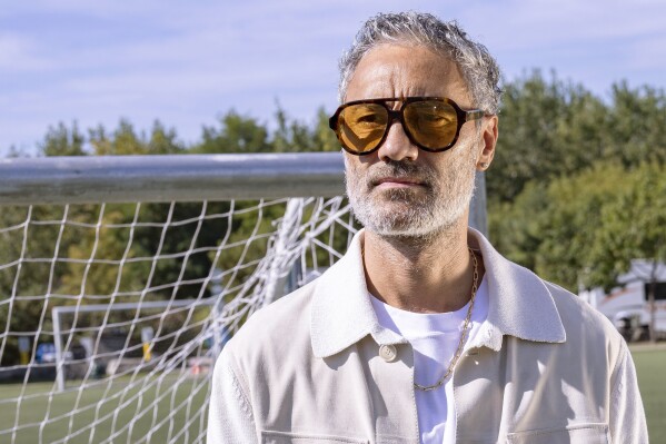 Director Taika Waititi poses for a portrait to promote his film "Next Goal Wins" during the Toronto International Film Festival on Sept. 11, 2023, in Toronto. (Photo by Joel C Ryan/Invision/AP)
