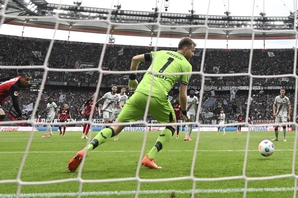 Bayer Leverkusen’s Finnish goalkeeper Lukáš Hrádecký sets a record for a foreign goalkeeper in the Bundesliga on Sunday with 292nd appearance
