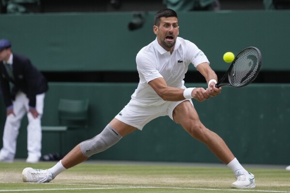 Novak Djokovic is 37 and had knee surgery last month but faces Carlos  Alcaraz in the Wimbledon final | AP News