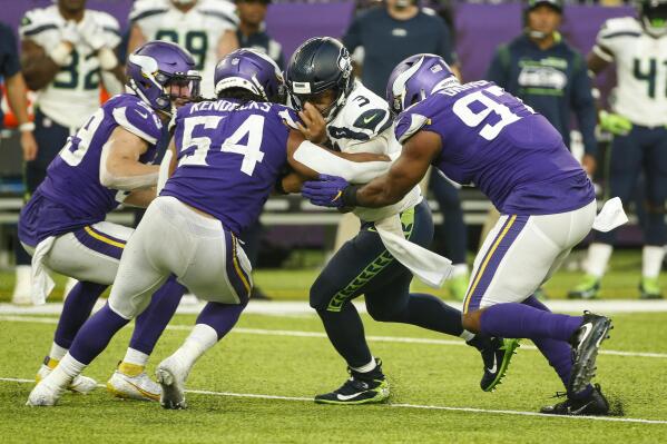 Seattle Seahawks quarterback Russell Wilson, Minnesota Vikings