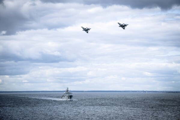 FILE - In this photo provided by the Swedish Armed Forces on Aug. 25, 2020, troops patrol by both air and sea in the Baltic Sea region. The road for Sweden’s NATO membership has been bumpy, chiefly because of Turkey stalling ratifying Sweden’s application. (Antonia Sehlstedt/Swedish Armed Forces/TT via AP, File)