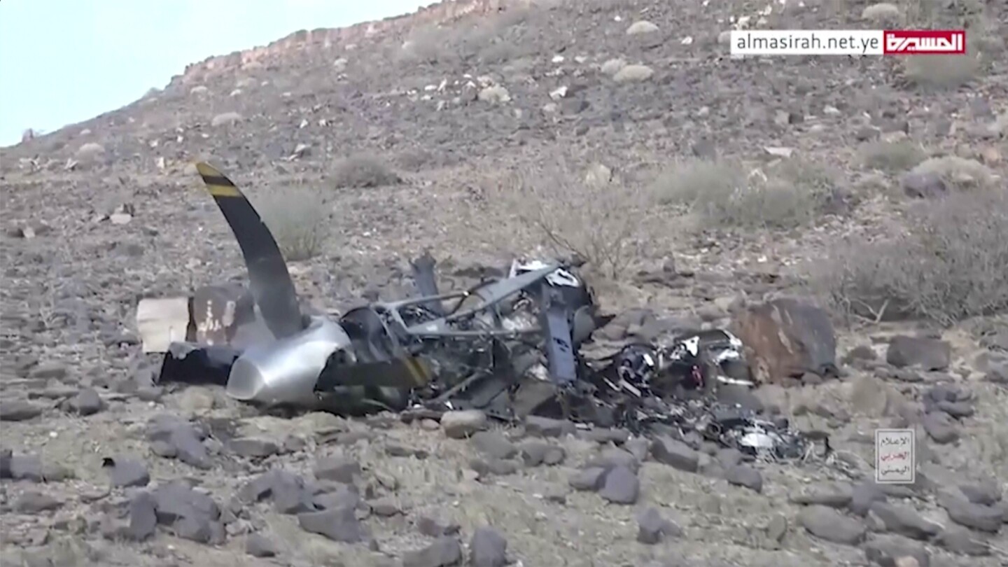 Yemen’s Houthi rebels claim downing US Reaper drone, release footage showing wreckage of aircraft
