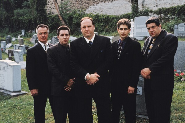 This undated image released by HBO shows the cast of the hit series, "The Sopranos," from left, Tony Sirico, Steve Van Zandt, James Gandolfini, Michael Imperioli and Vincent Pastore. (Anthony Neste/HBO via 麻豆传媒app)