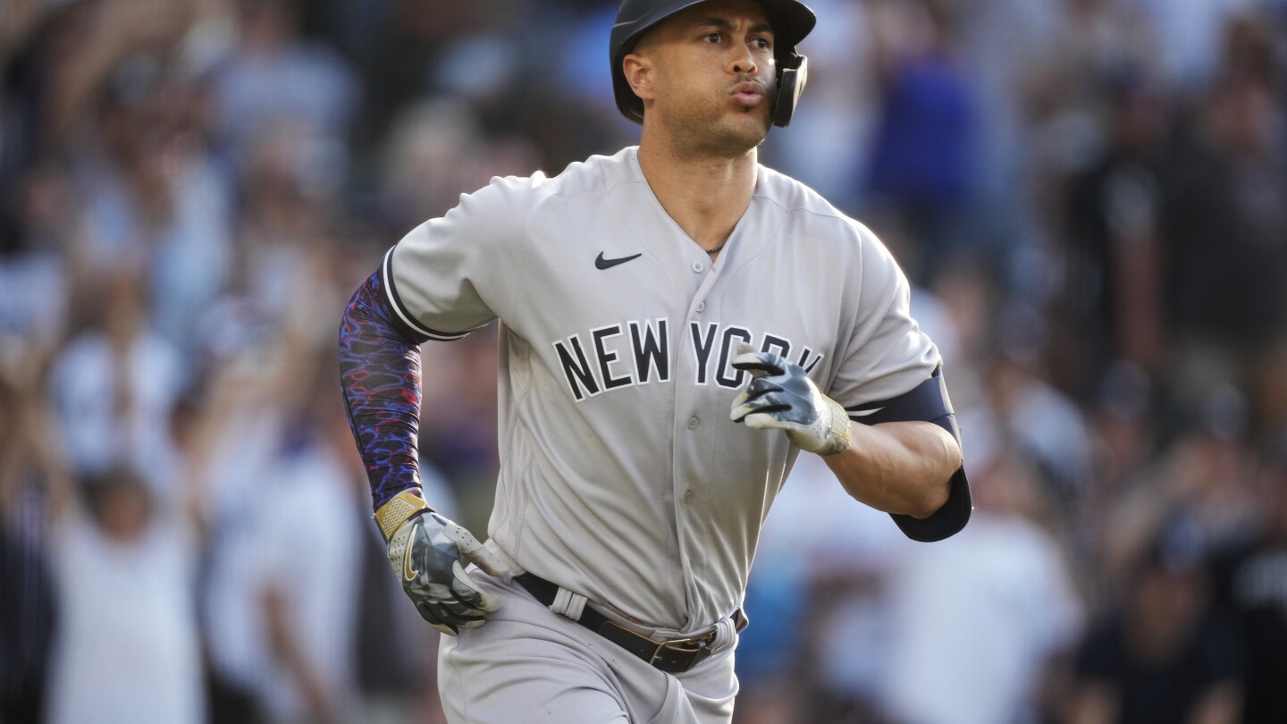 Stanton's 4th homer in 4 games powers Yankees over Rockies 6-3, Donaldson  hurt again