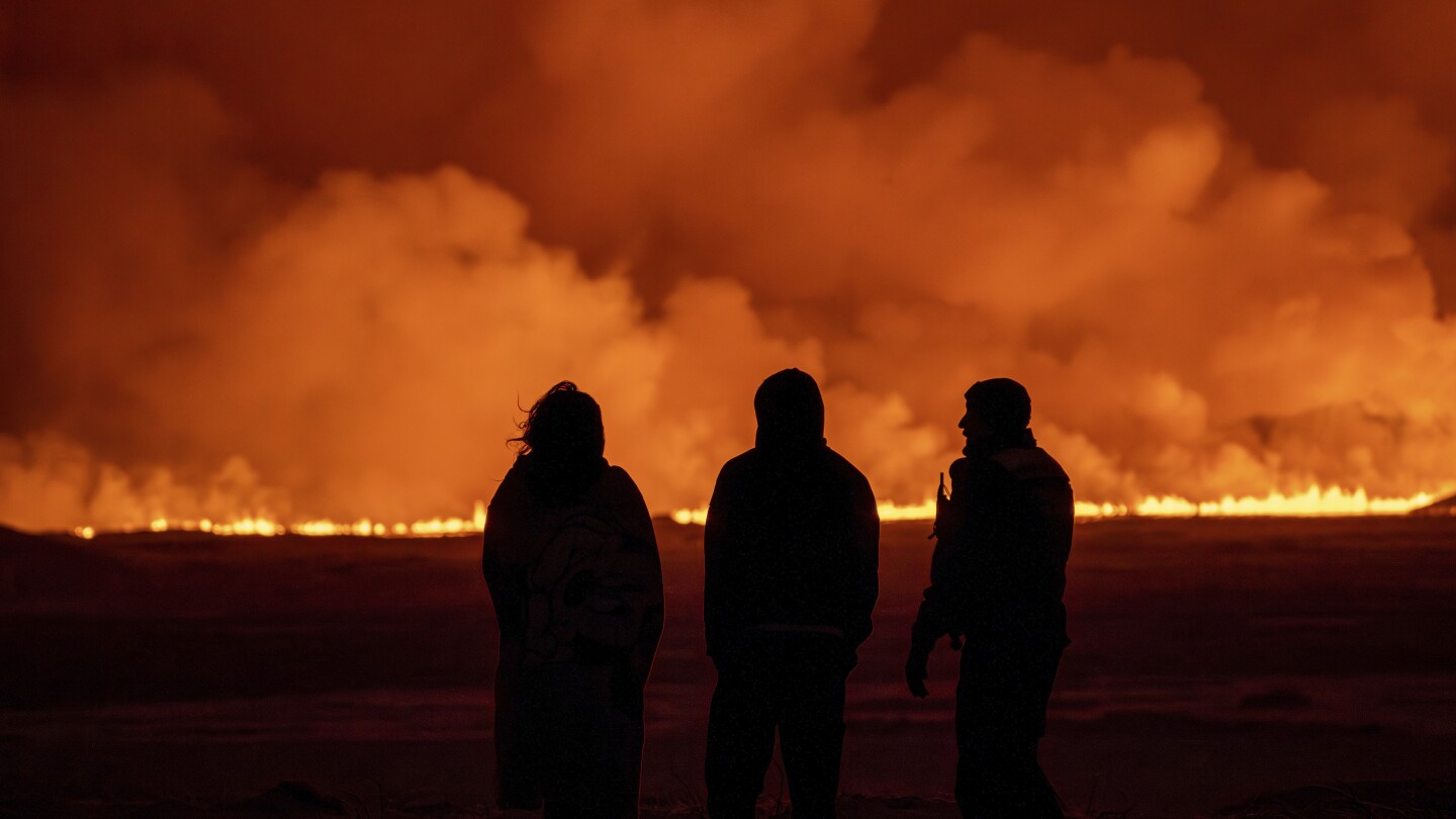 Vulkanausbruch in Island auf der Halbinsel Reykjanes